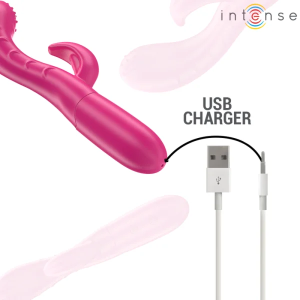 Amara Vibrator mit Stimulierender Zunge 10 Vibrationen Rosa von Intense Fun kaufen | Fesselliebe