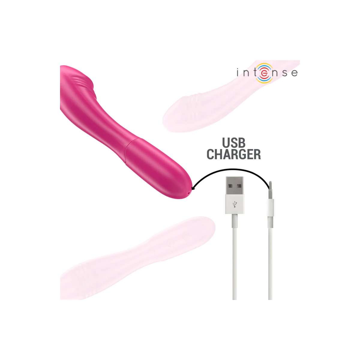 Belinda Vibrator 19 cm Flexibel 10 Vibrationen Rosa von Intense Fun kaufen | Fesselliebe