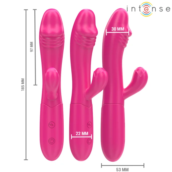 Ivy Flexibler Vibrator 10 Vibrationen mit Stimulierender Zunge Rosa von Intense Fun kaufen | Fesselliebe