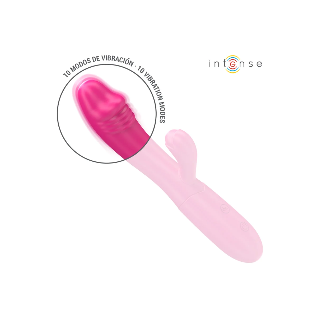 Ivy Flexibler Vibrator 10 Vibrationen mit Stimulierender Zunge Rosa von Intense Fun kaufen | Fesselliebe