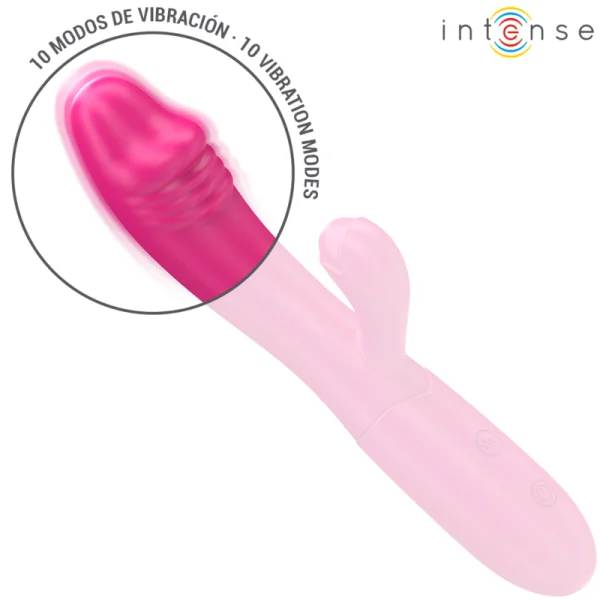 Ivy Flexibler Vibrator 10 Vibrationen mit Stimulierender Zunge Rosa von Intense Fun kaufen | Fesselliebe