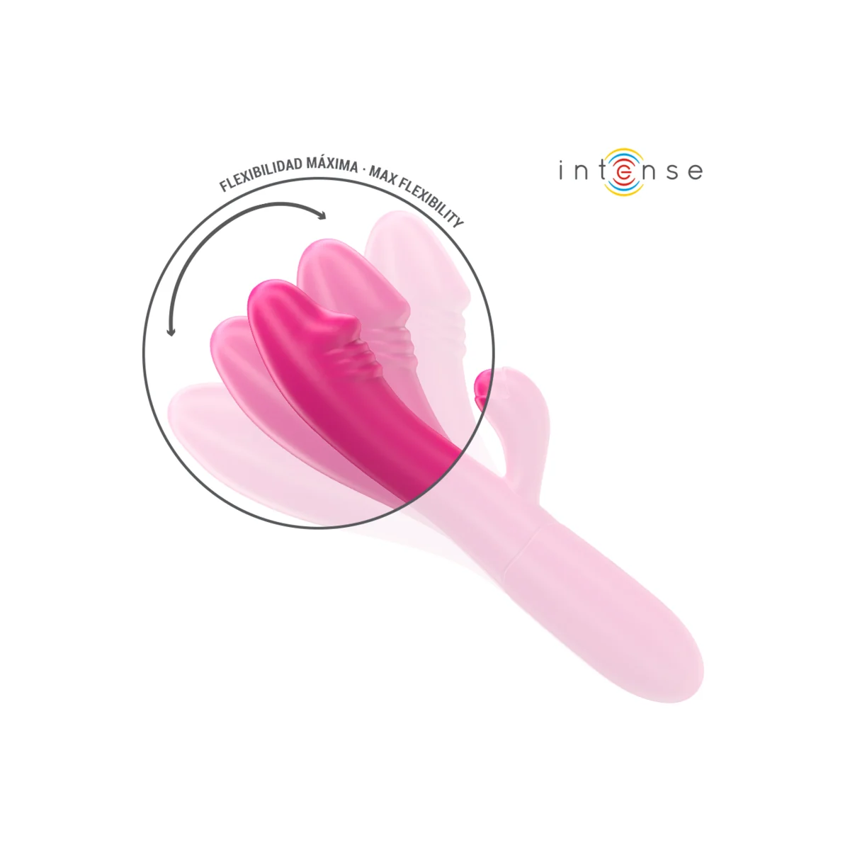 Ivy Flexibler Vibrator 10 Vibrationen mit Stimulierender Zunge Rosa von Intense Fun kaufen | Fesselliebe