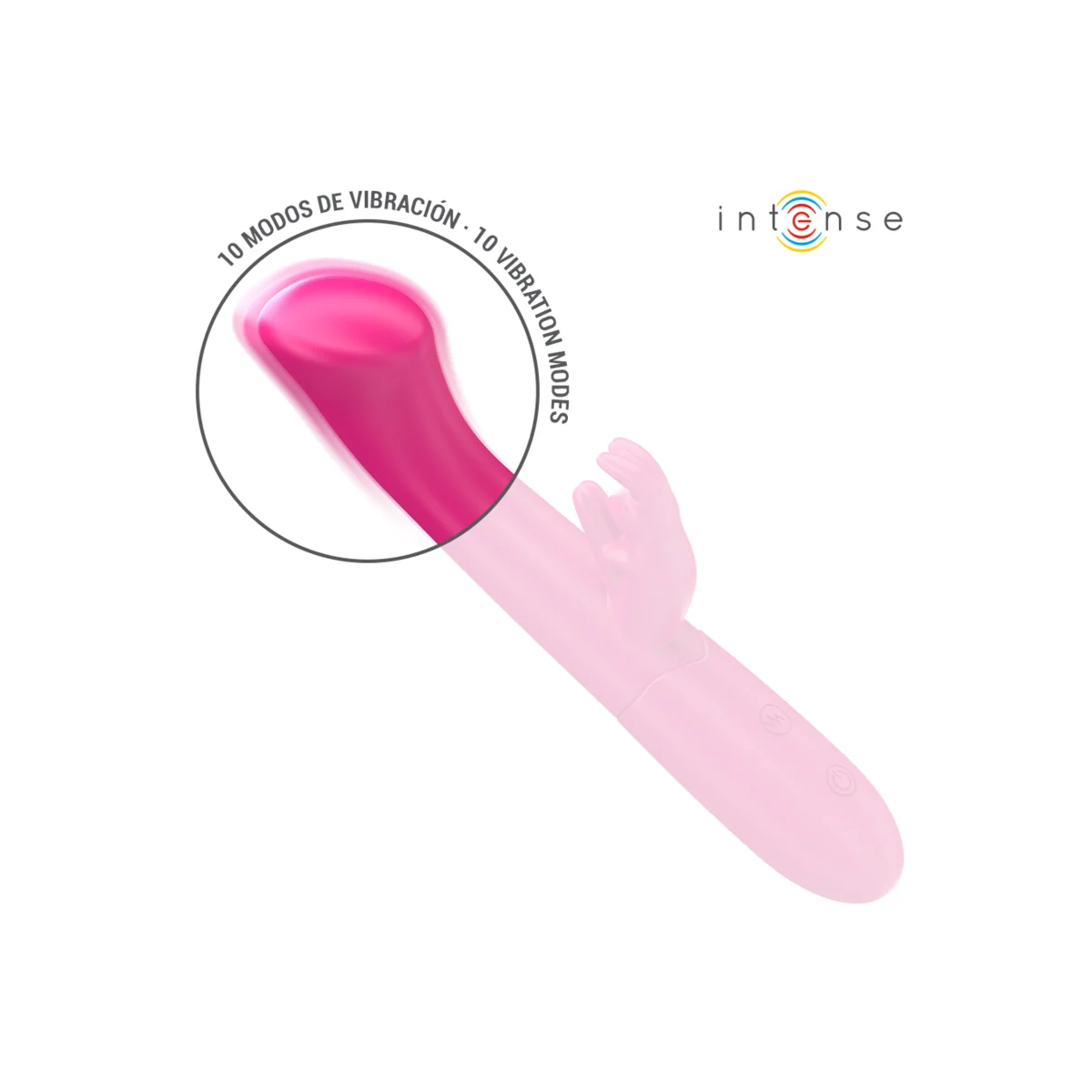 Julieta Rabbit Vibrator 18,6 cm 10 Vibrationen Rosa von Intense Fun kaufen | Fesselliebe
