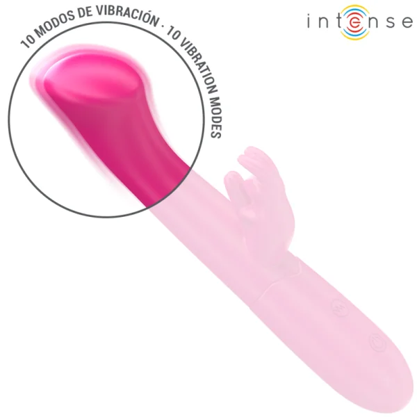 Julieta Rabbit Vibrator 18,6 cm 10 Vibrationen Rosa von Intense Fun kaufen | Fesselliebe