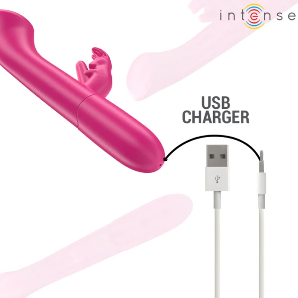 Julieta Rabbit Vibrator 18,6 cm 10 Vibrationen Rosa von Intense Fun kaufen | Fesselliebe