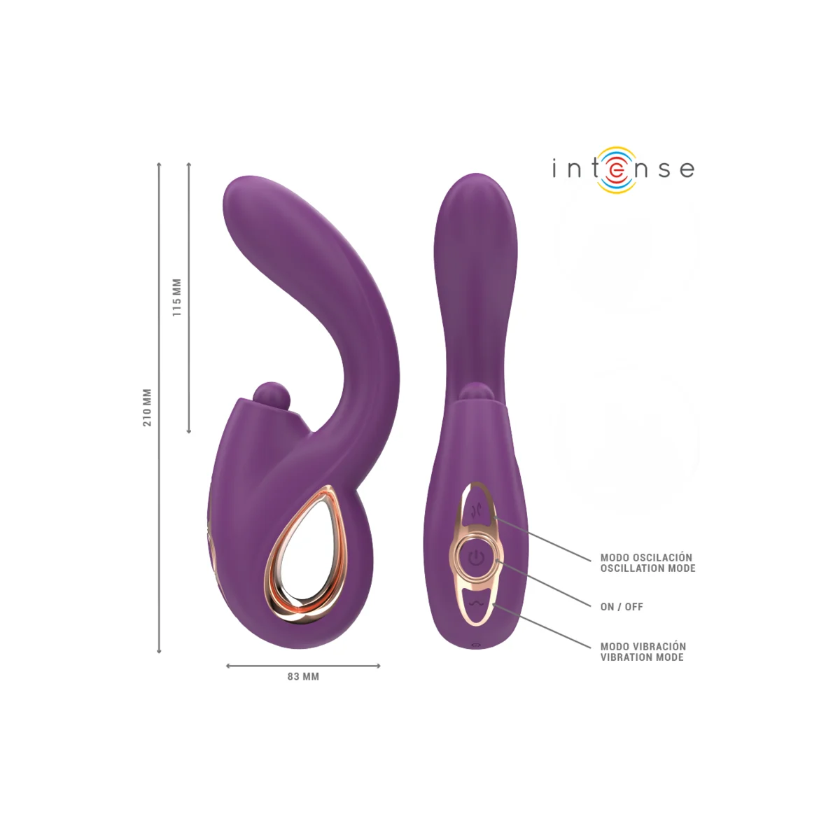 Lali Multifunktions-G-Spot-Vibrator Tapping & Stoss & Vibration Lila von Intense Fun kaufen | Fesselliebe