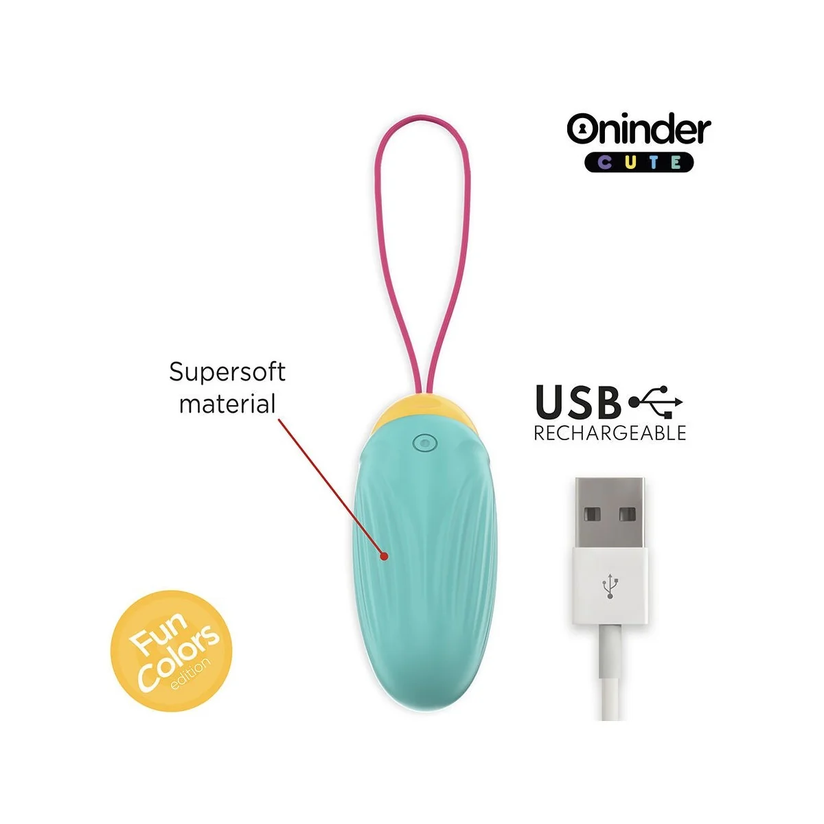 LOVE PLEASURE VIBRO-ROTIERENDES SILIKON-EDELSTEIN-EI - KOSTENLOSE WELTWEITE APP VON ONINDER CUTE