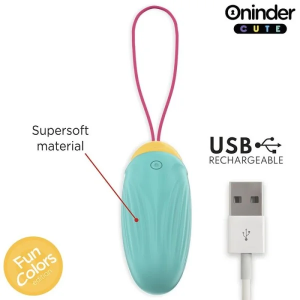 LOVE PLEASURE VIBRO-ROTIERENDES SILIKON-EDELSTEIN-EI - KOSTENLOSE WELTWEITE APP VON ONINDER CUTE