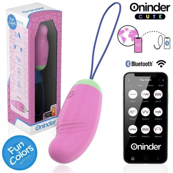 LOVE PLEASURE VIBRO-ROTIERENDES EI 360° SILIKON - KOSTENLOSE WELTWEITE APP VON ONINDER CUTE