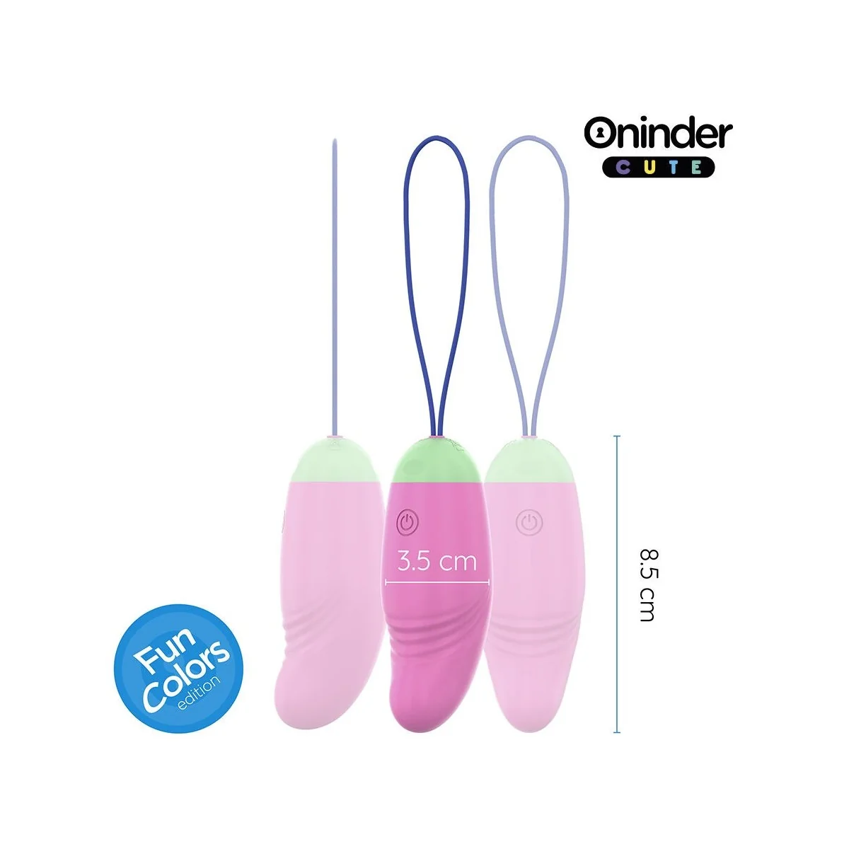LOVE PLEASURE VIBRO-ROTIERENDES EI 360° SILIKON - KOSTENLOSE WELTWEITE APP VON ONINDER CUTE