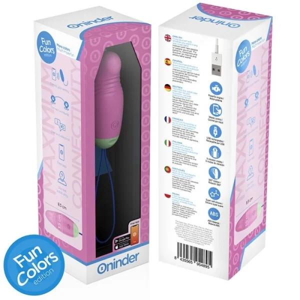 LOVE PLEASURE VIBRO-ROTIERENDES EI 360° SILIKON - KOSTENLOSE WELTWEITE APP VON ONINDER CUTE