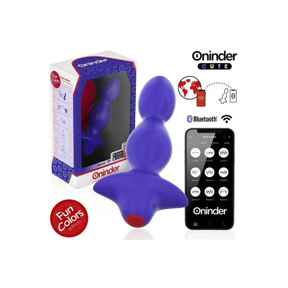 LOVE BUTT VIBRIERENDER ANALPLUG-DILATATOR - KOSTENLOSE WELTWEITE APP VON ONINDER CUTE