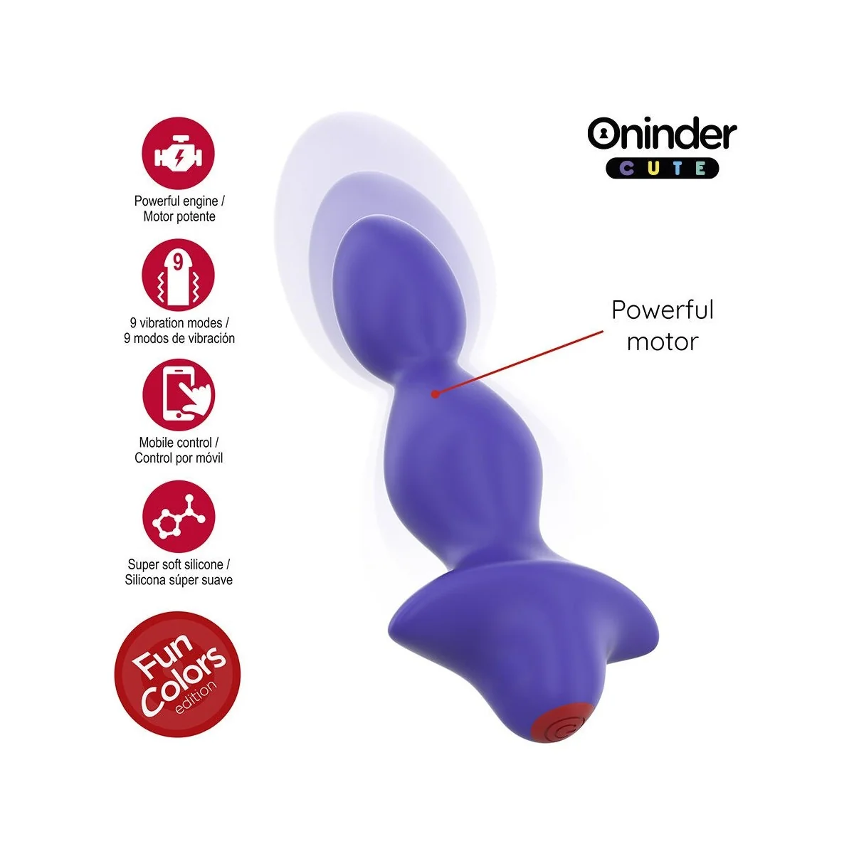 LOVE BUTT VIBRIERENDER ANALPLUG-DILATATOR - KOSTENLOSE WELTWEITE APP VON ONINDER CUTE