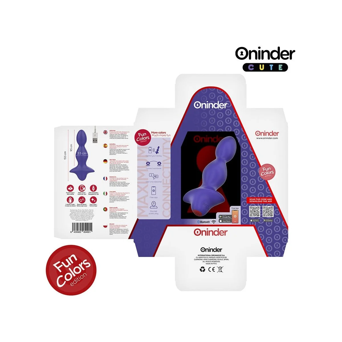 LOVE BUTT VIBRIERENDER ANALPLUG-DILATATOR - KOSTENLOSE WELTWEITE APP VON ONINDER CUTE