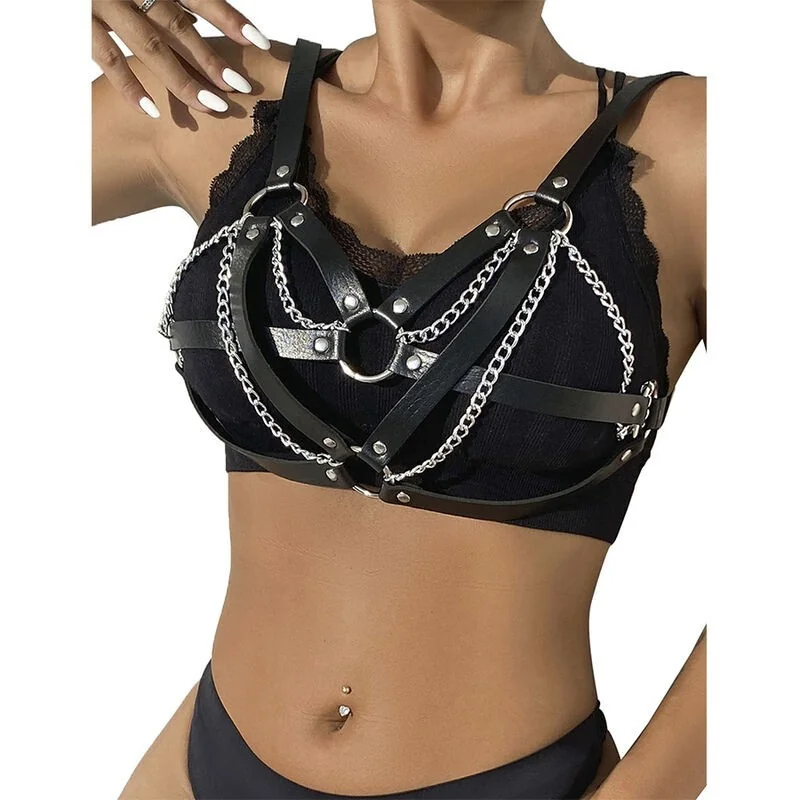 953713 Punk Bondage Gürtel Metallschnalle Schwarz One Size (S-L) von Subblime Fetish kaufen | Fesselliebe 2