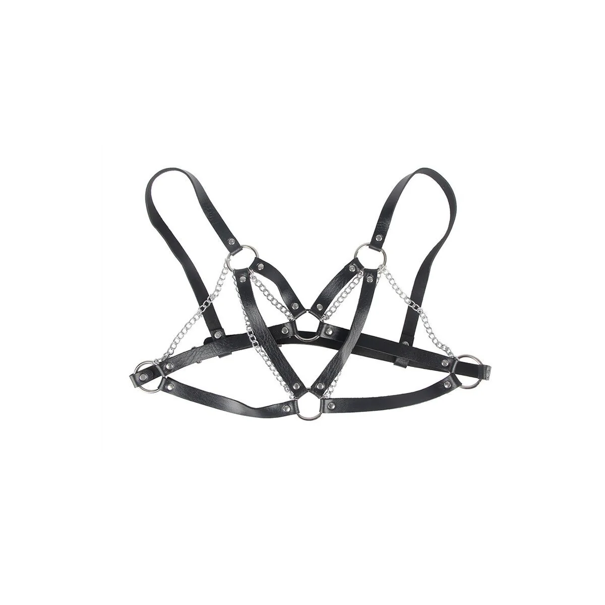 953713 Punk Bondage Gürtel Metallschnalle Schwarz One Size (S-L) von Subblime Fetish kaufen | Fesselliebe