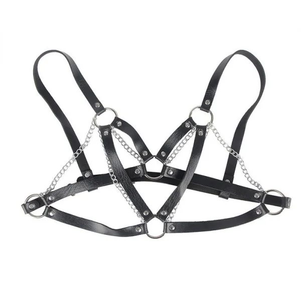 953713 Punk Bondage Gürtel Metallschnalle Schwarz One Size (S-L) von Subblime Fetish kaufen | Fesselliebe