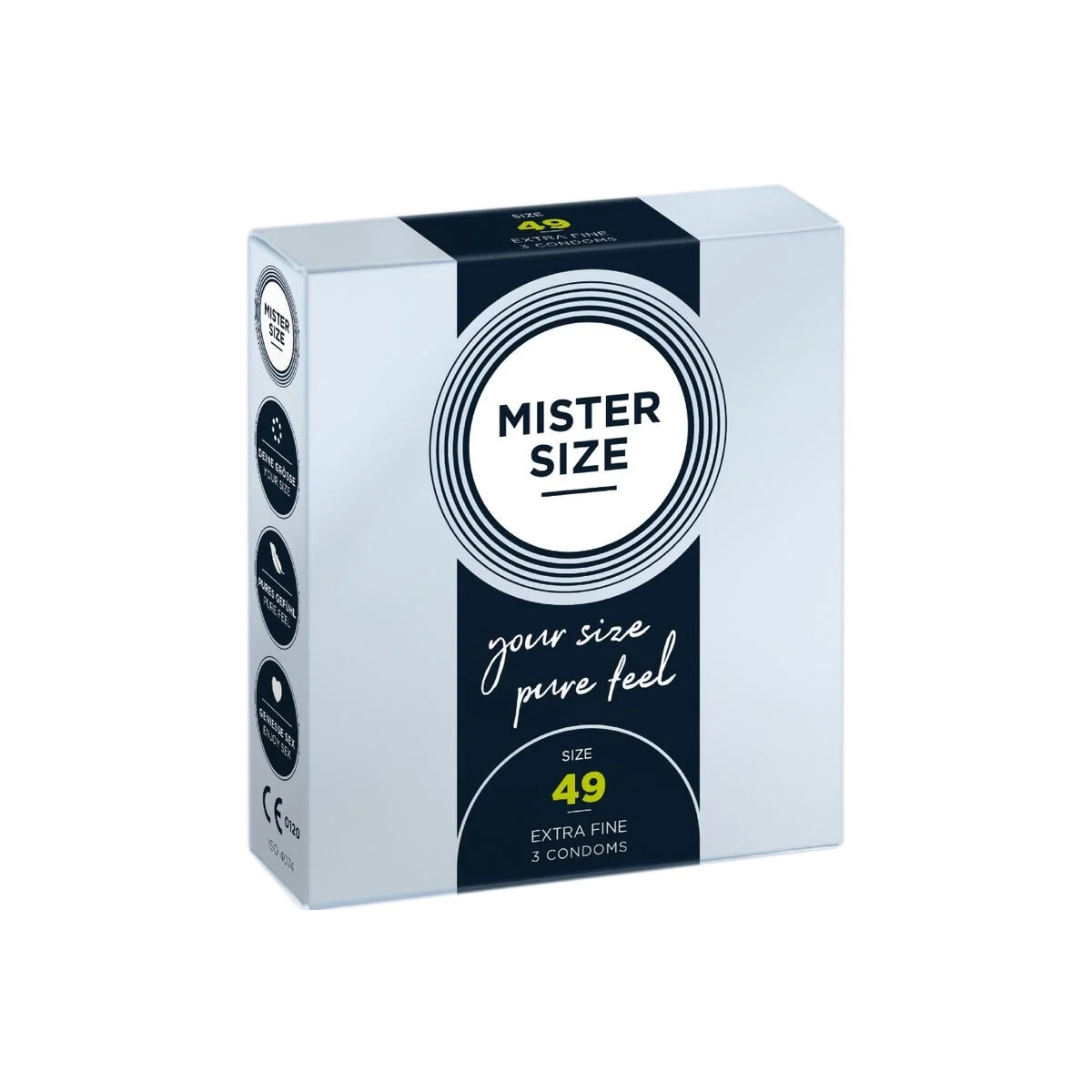 Kondome Größe S 49 Mm (3 Stück) von Mister Size kaufen | Fesselliebe