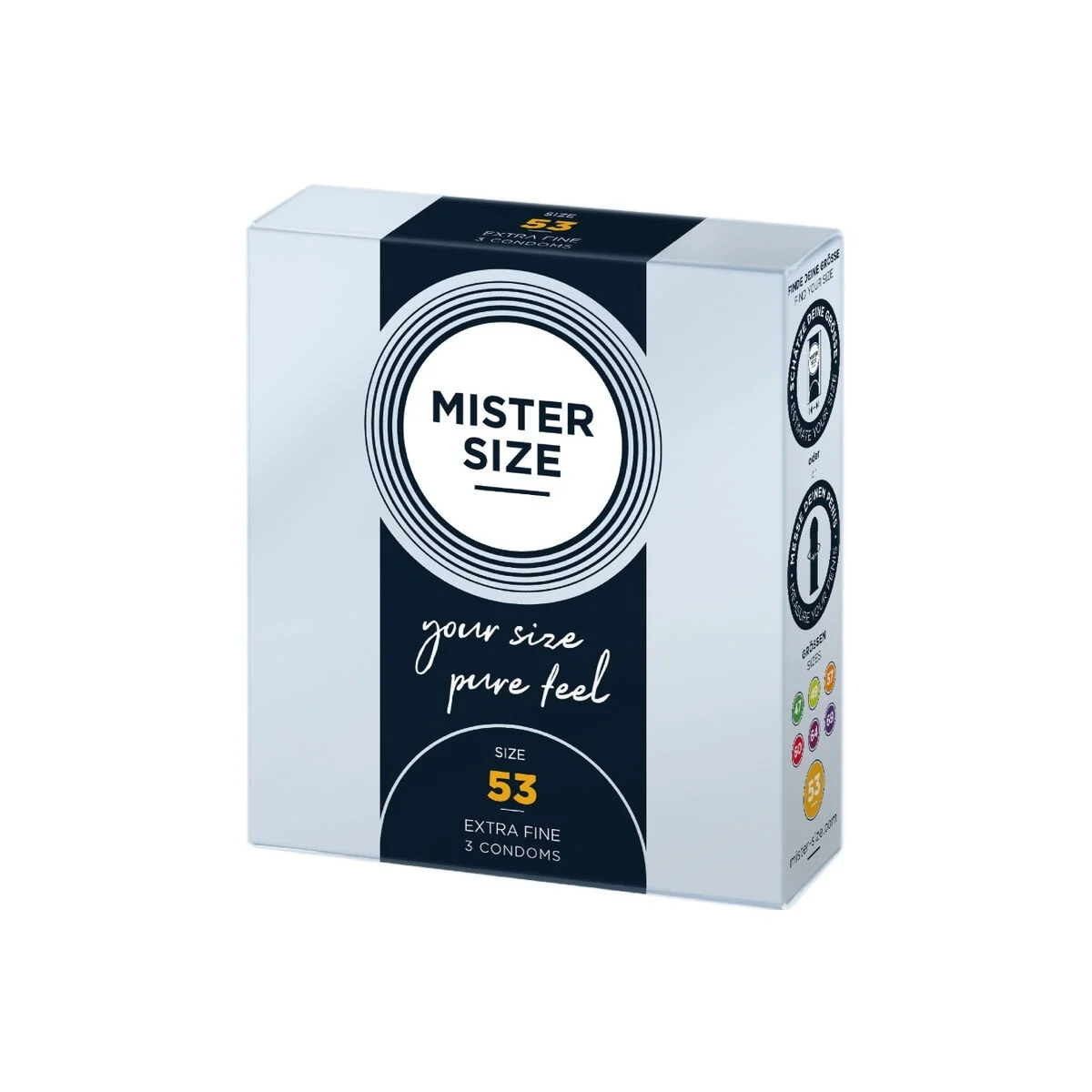 Kondome Größe M 53 Mm (3 Stück) von Mister Size kaufen | Fesselliebe