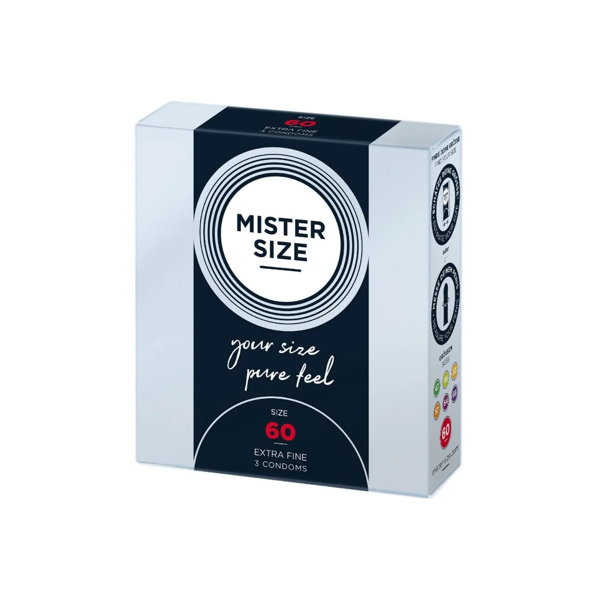 Kondome Größe XL 60 Mm (3 Stück) von Mister Size kaufen | Fesselliebe