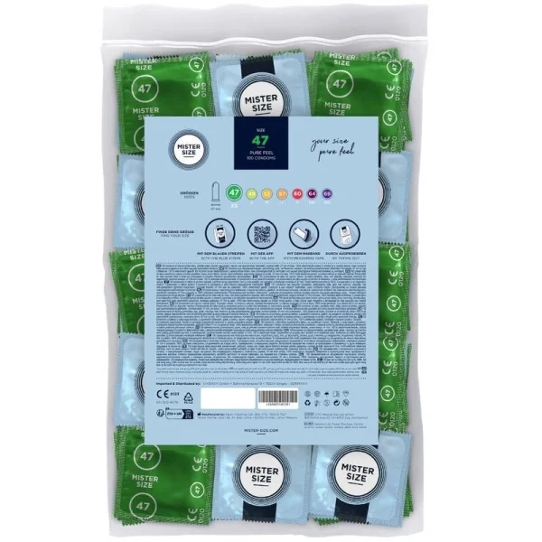 Kondome Größe Xs 47 Mm (100 Stück) von Mister Size kaufen | Fesselliebe