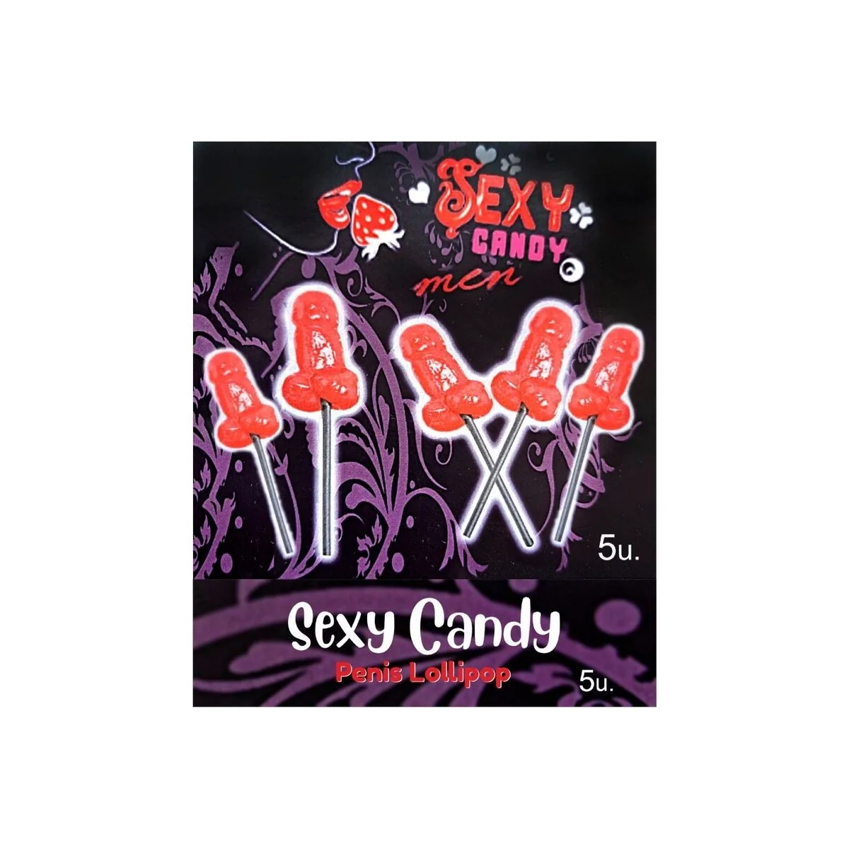 Box mit 5 Penis-Lutscher in Kirschform von Diablo Picante kaufen | Fesselliebe
