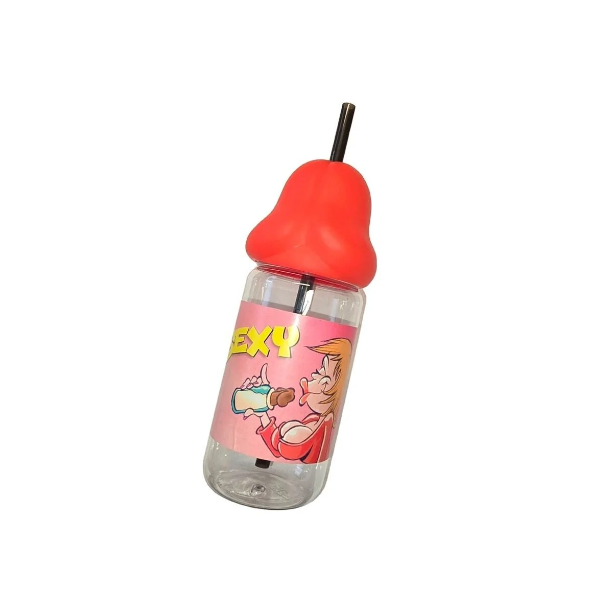 Penisförmige 360 ml Babyflasche Rot von Diablo Picante kaufen | Fesselliebe