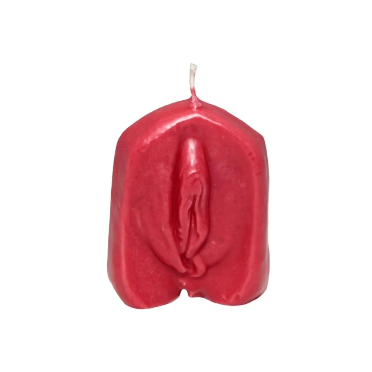 Vagina-Förmige Kerze Rot von Diablo Picante kaufen | Fesselliebe