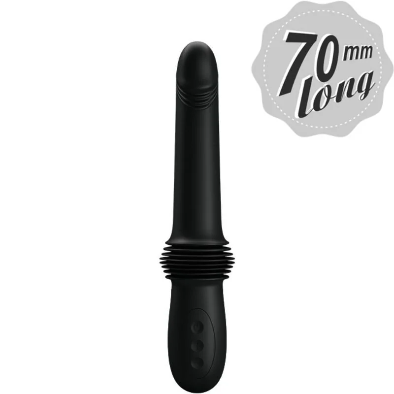 Pazuzu Vibrator 3 Stossmodi Schwarz von Pretty Love kaufen | Fesselliebe