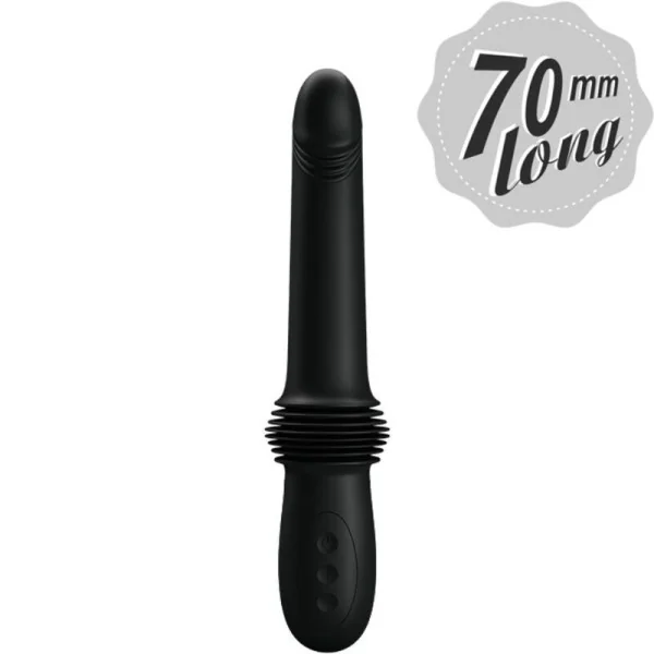 Pazuzu Vibrator 3 Stossmodi Schwarz von Pretty Love kaufen | Fesselliebe