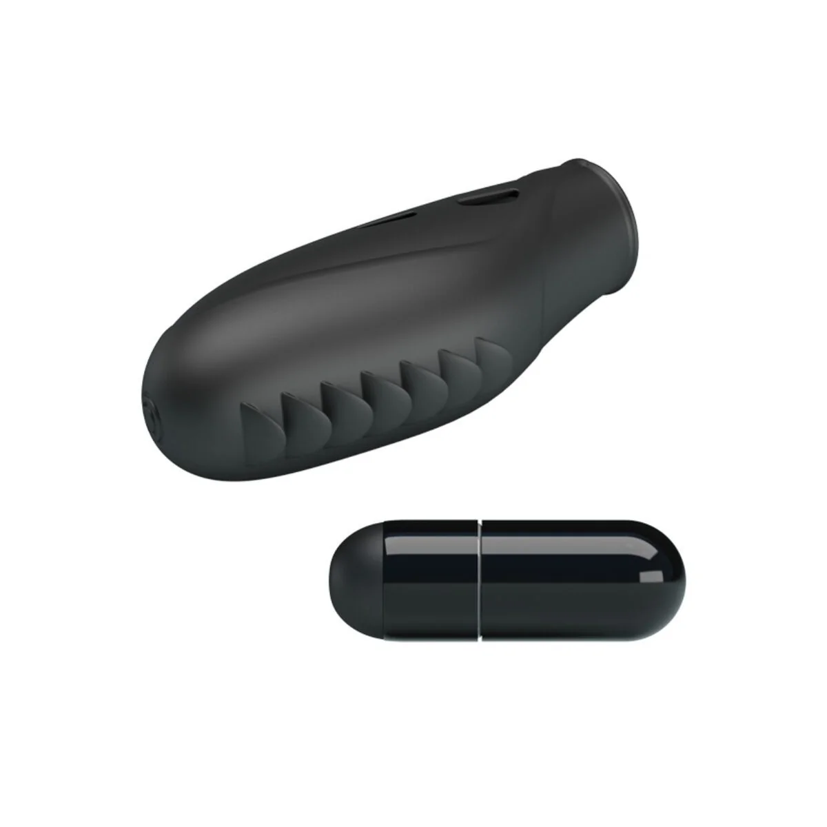 Gilo Silikon-Fingervibrator Schwarz von Pretty Love kaufen | Fesselliebe