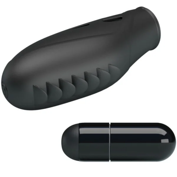 Gilo Silikon-Fingervibrator Schwarz von Pretty Love kaufen | Fesselliebe