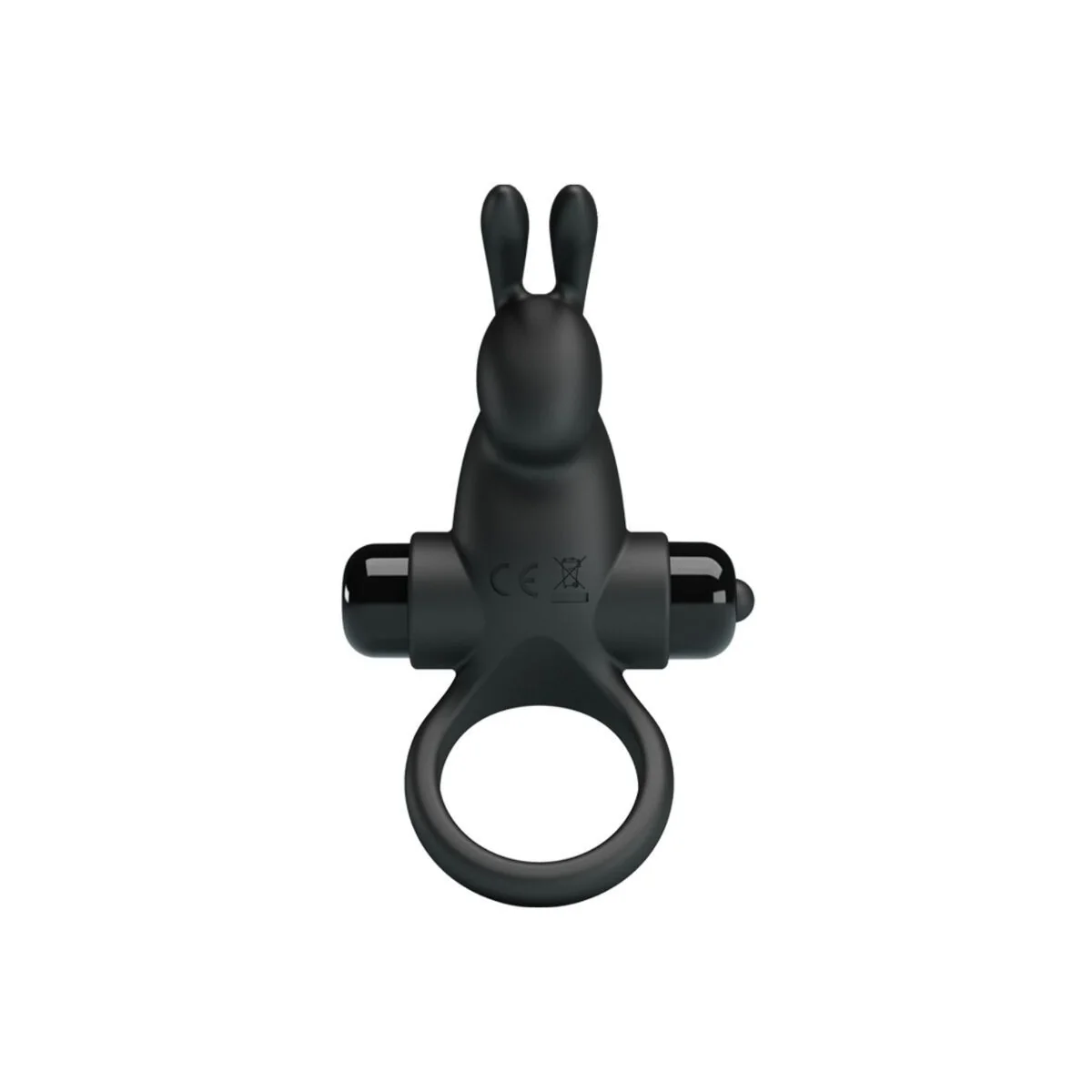 Vibrationsring + Rabbit-Klitoris-Stimulator 10 Vibrationen Schwarz von Pretty Love kaufen | Fesselliebe