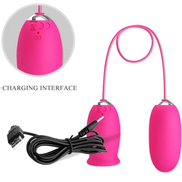 Daisy Vibrierendes Ei + Klitoris Stimulierende Zunge Rosa von Pretty Love kaufen | Fesselliebe