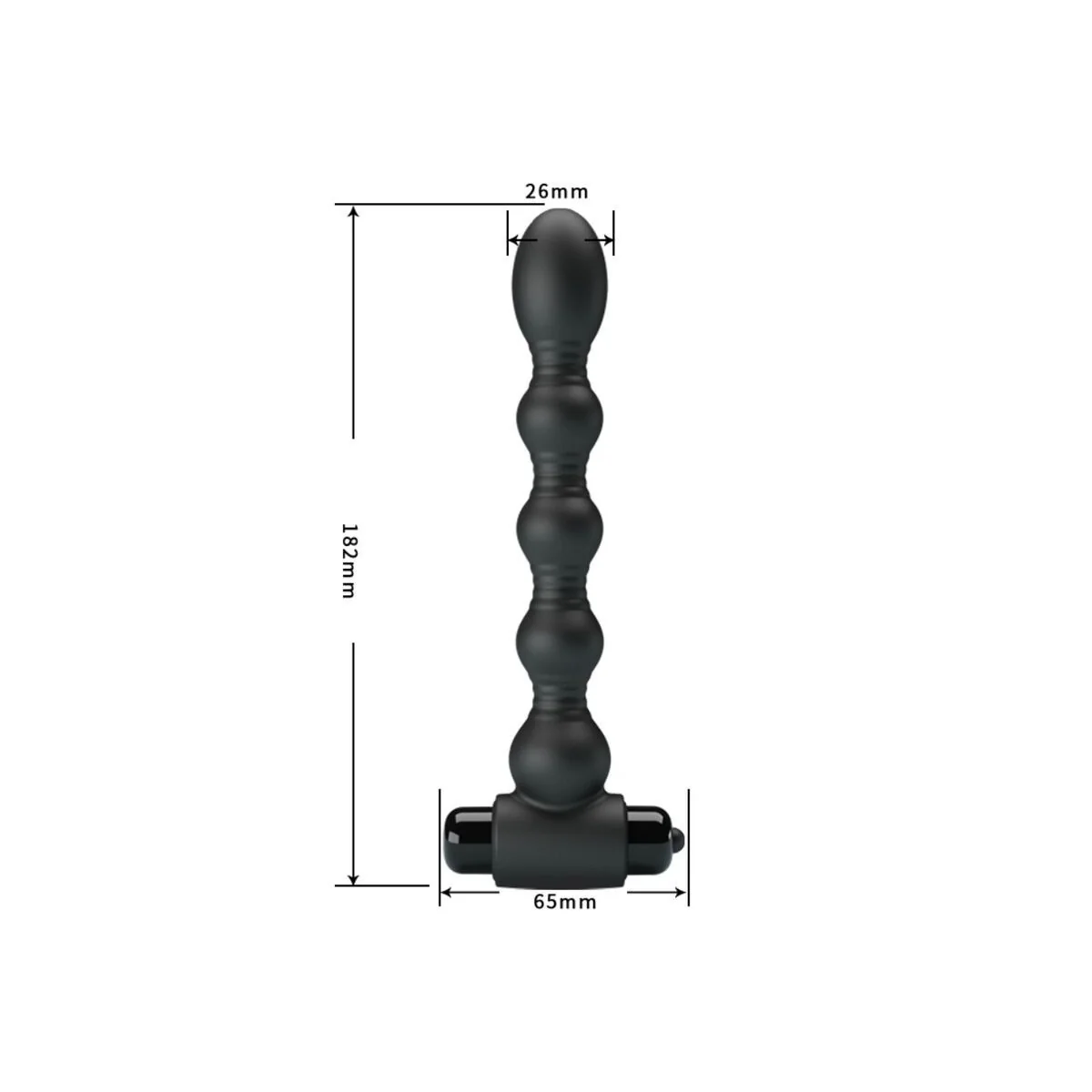 Lynn Silikon Anal Plug 10 Vibrationen Schwarz von Pretty Love kaufen | Fesselliebe