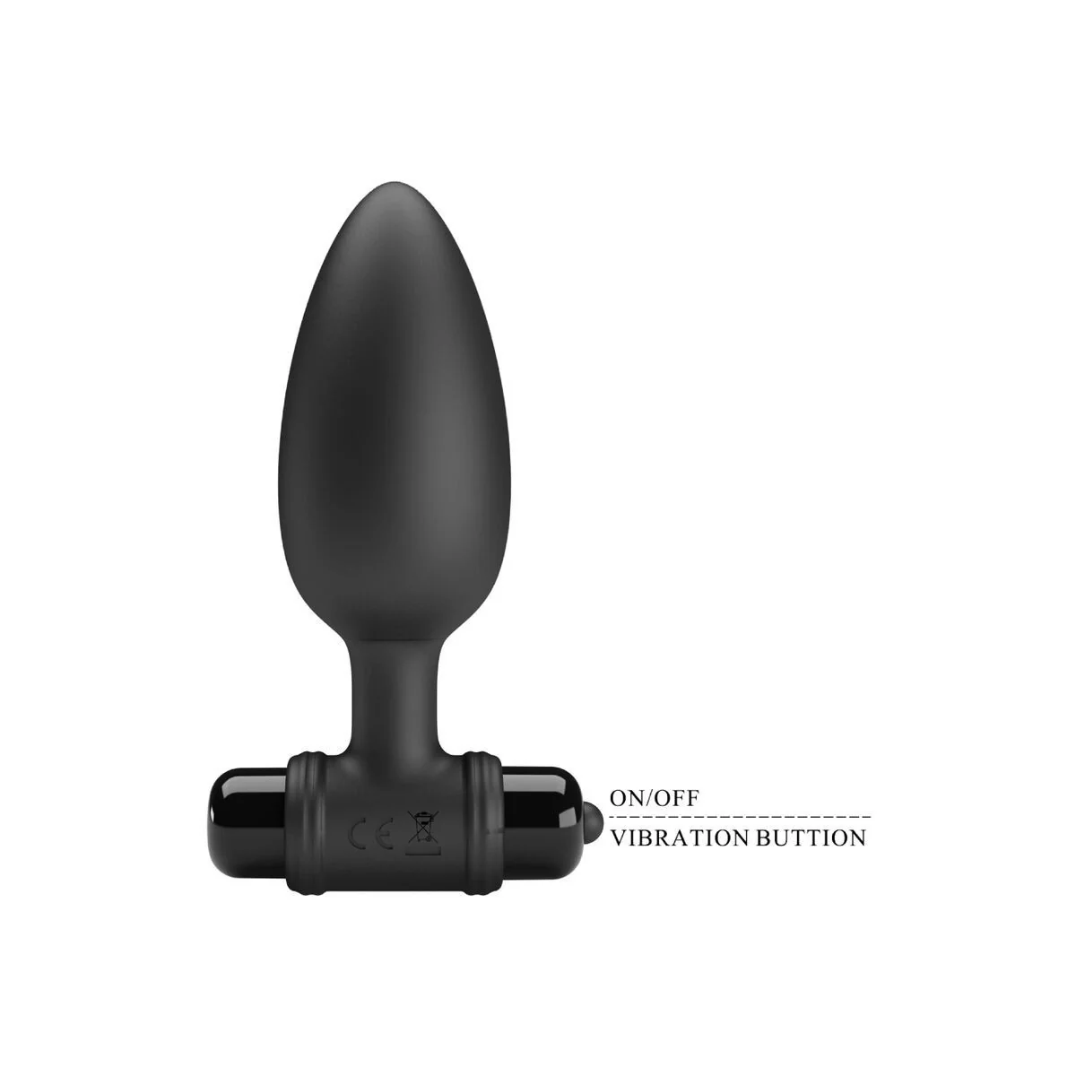 Vibra Butt Plug 2 Anal Plug 10 Vibrationen Schwarz von Pretty Love kaufen | Fesselliebe