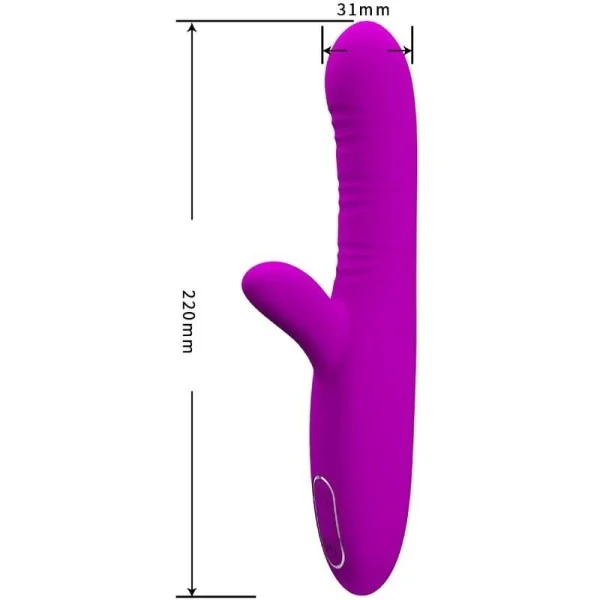 Angelique Multifunktionsvibrator + Klitorisstimulator Lila von Pretty Love kaufen | Fesselliebe