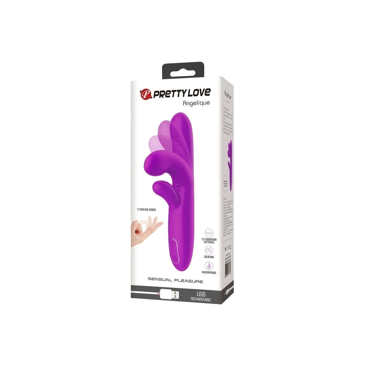 Angelique Multifunktionsvibrator + Klitorisstimulator Lila von Pretty Love kaufen | Fesselliebe
