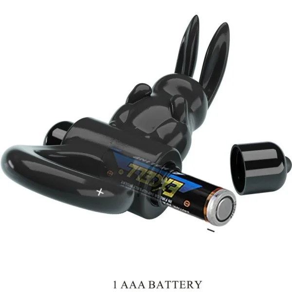 Aufregender Ring Rabbit Vibratorring 10 Vibrationen Schwarz von Pretty Love kaufen | Fesselliebe