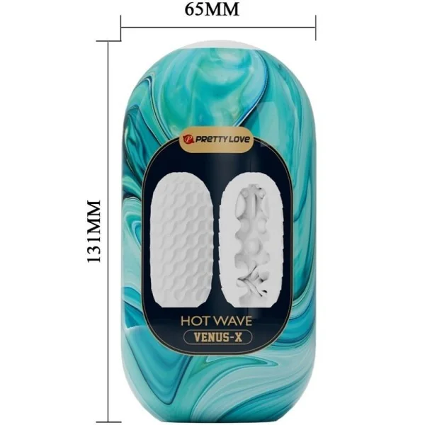 Hot Wave Männlicher Masturbator aus Silikon, Weiss von Pretty Love kaufen | Fesselliebe