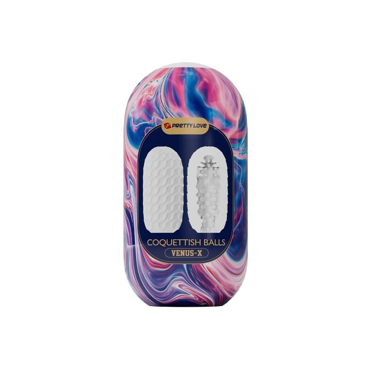 Kokettische Kugeln aus Silikon, Männlicher Masturbator, Weiss von Pretty Love kaufen | Fesselliebe