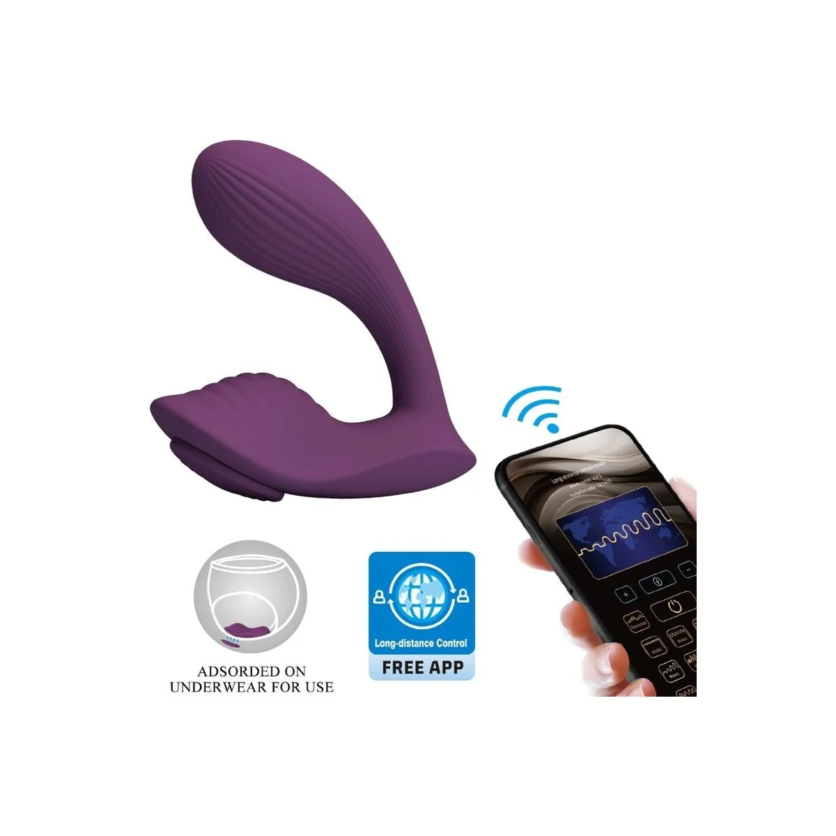 Franz Massager und Vibrator mit kostenloser App Lila von Pretty Love kaufen | Fesselliebe