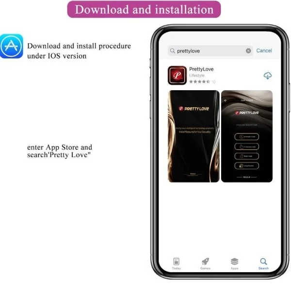 Franz Massager und Vibrator mit kostenloser App Lila von Pretty Love kaufen | Fesselliebe