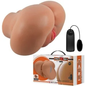 Luna Vibrator Butt mit realistischer Vagina und Anus Flesh Control mit Fernbedienung von Crazy Bull kaufen | Fesselliebe