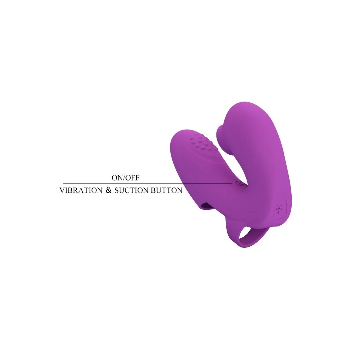 Athena Fingervibrator mit Klitorisstimulator Lila von Pretty Love kaufen | Fesselliebe