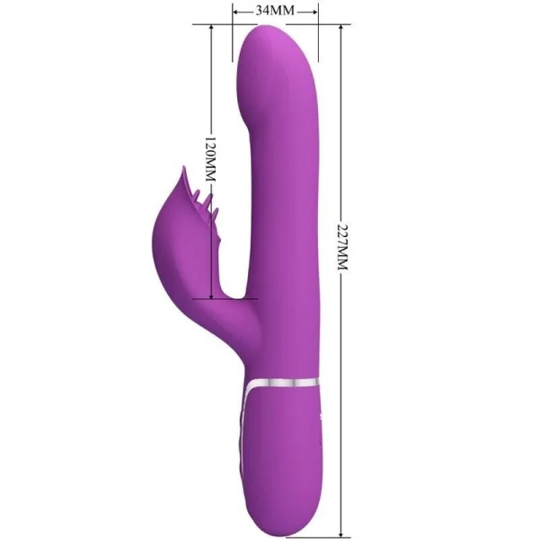 4 in 1 Multifunktionsvibrator & Stimulator Lila von Pretty Love kaufen | Fesselliebe