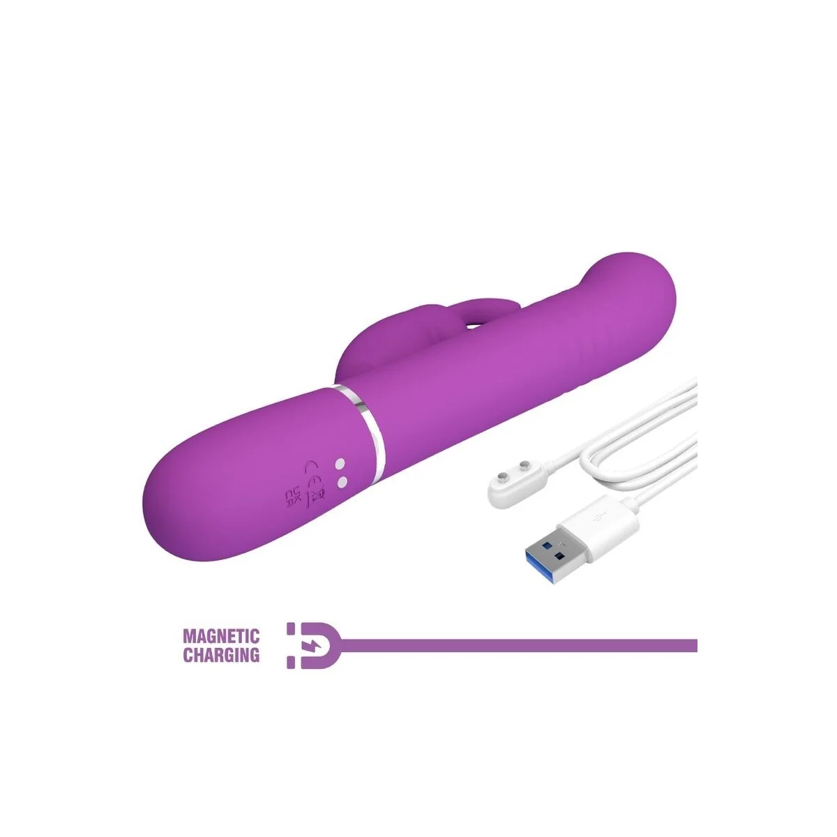 Coale 4 in 1 Multifunktions-Rabbit-Vibrator Lila von Pretty Love kaufen | Fesselliebe