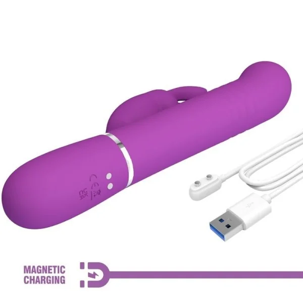 Coale 4 in 1 Multifunktions-Rabbit-Vibrator Lila von Pretty Love kaufen | Fesselliebe