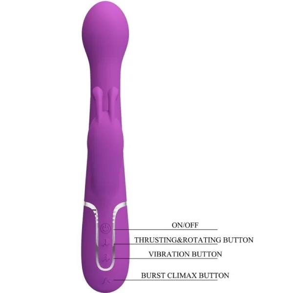 Dejon 3 in 1 Multifunktions-Rabbit-Vibrator Lila von Pretty Love kaufen | Fesselliebe