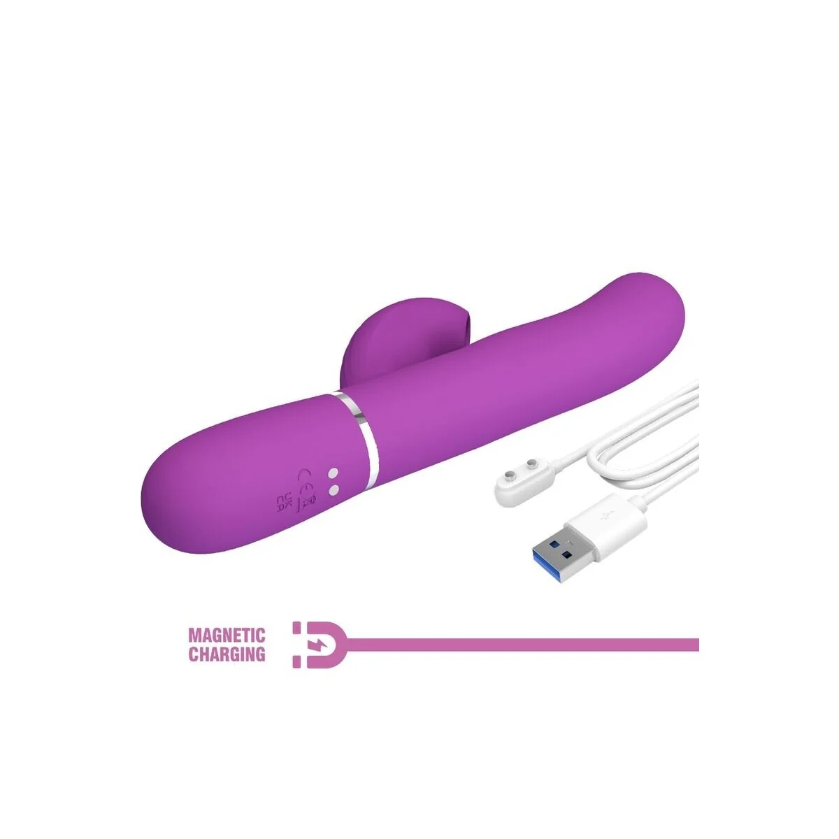 Perlita 3 in 1 Multifunktions-Rabbit-Vibrator Lila von Pretty Love kaufen | Fesselliebe